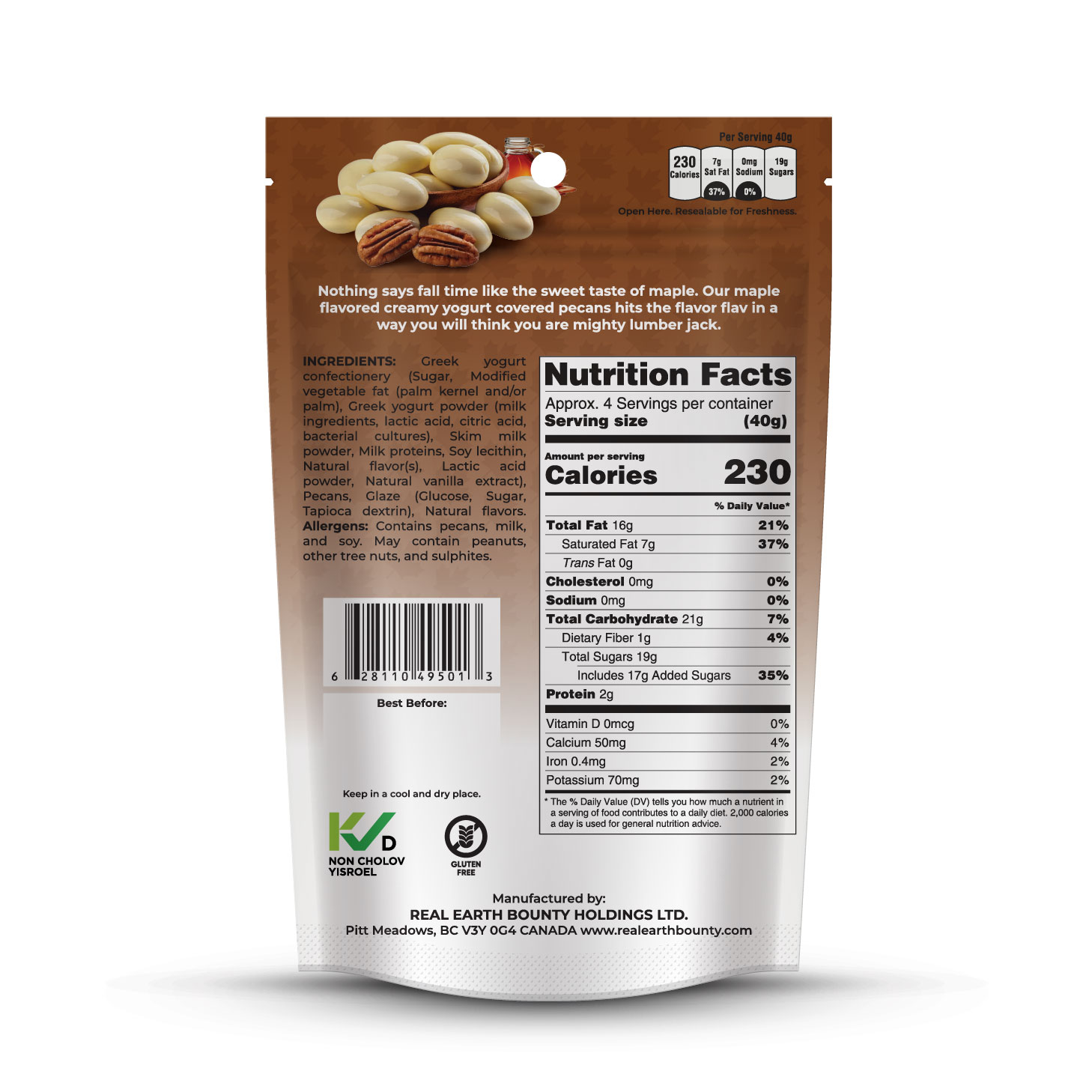 Greek Yogurt Coated Peacan 3