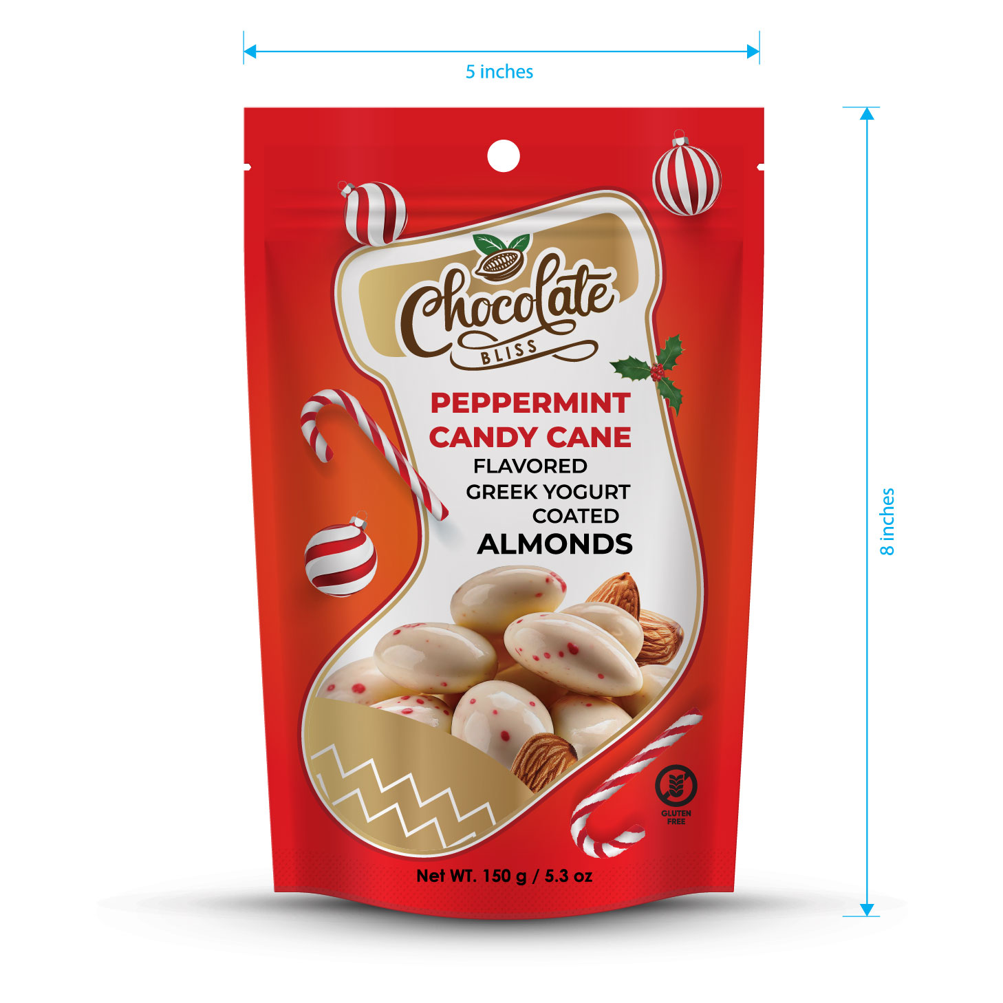 Peppermint Greek Yogurt Coated Almonds
